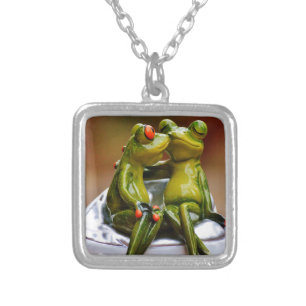 Happy Frogs Silver Plated Necklace