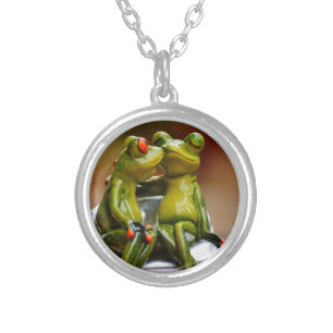 Happy Frogs Silver Plated Necklace