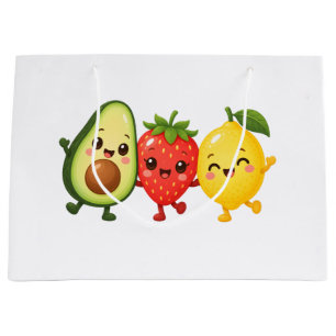 Happy Fruit Friends Large Gift Bag