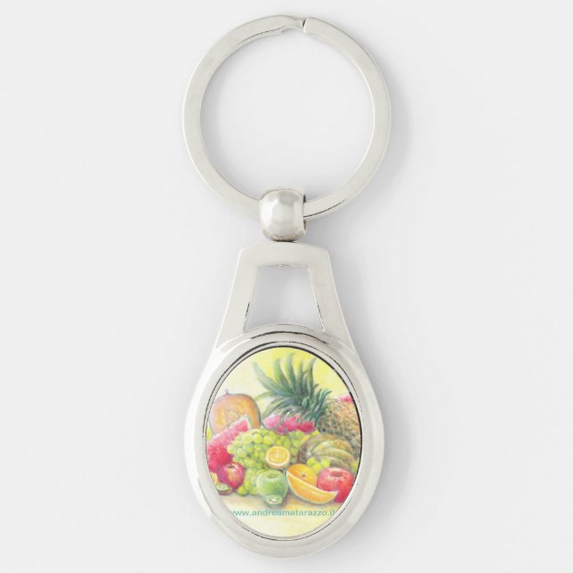 Happy fruits  keychain (Front)