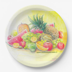Happy fruits    paper plates