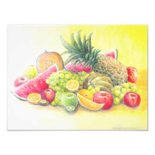 Happy fruits   photo print (Front)