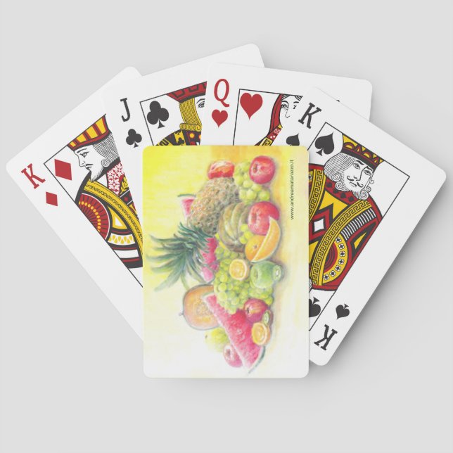 Happy fruits   poker cards (Back)