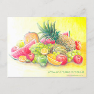 Happy fruits Postcard