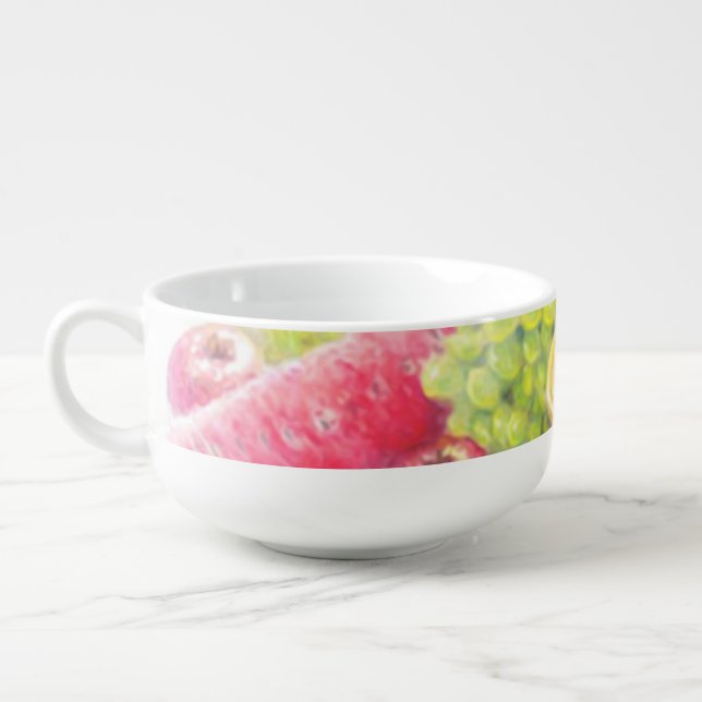 Happy fruits  soup mug (Right)