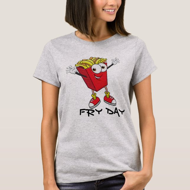 happy fryday friday tgif funny tshirt design (Front)