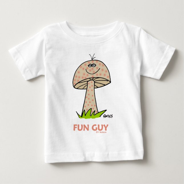 Happy Fun Baby Boy Cartoon Cute Sweet Funny T-Shirt (Front)