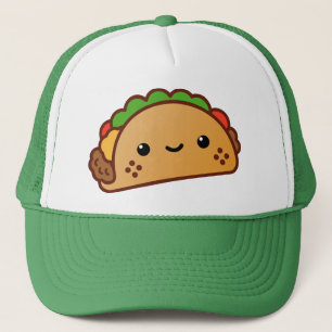Happy Fun Cartoon Taco Trucker Hat