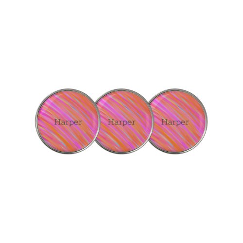 Happy Fun Colorful Bold Bright Collection Golf Ball Marker