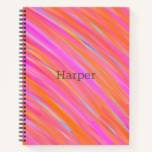 Happy Fun Colorful Bold Bright Collection Notebook (Front)