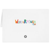 Happy fun colorful word art unique font design (Back Horizontal)