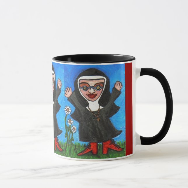 Happy Funky Preachin' Nun - mug (Right)