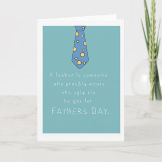 Happy funny fathers day card