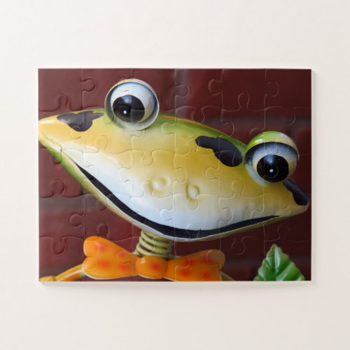 Happy Funny Frog Kids Jigsaw Puzzle