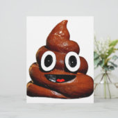 happy funny poop emoji (Standing Front)
