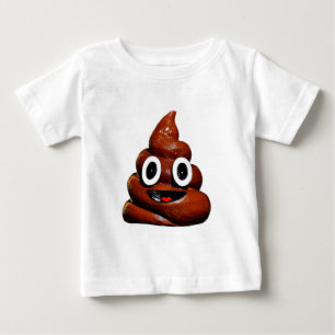 happy funny poop emoji baby T-Shirt