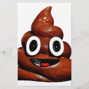 happy funny poop emoji stationery