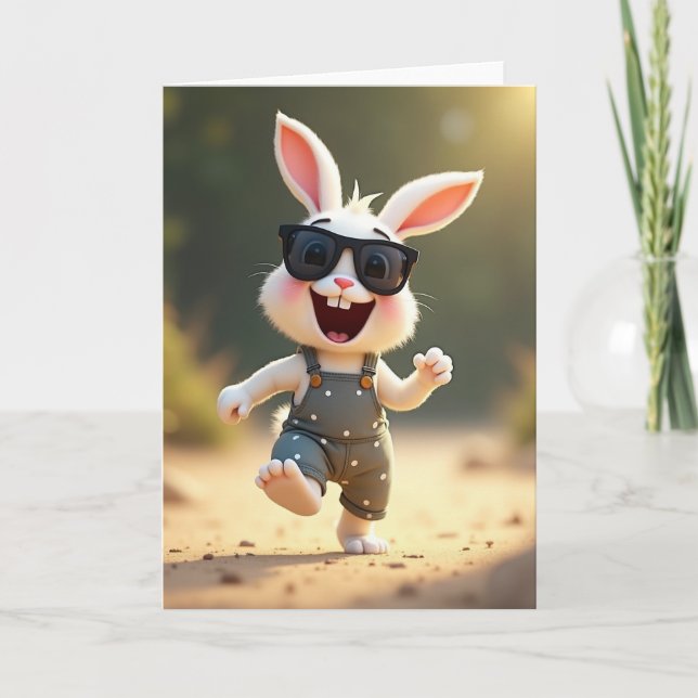 Happy Furry Friend Card (Front)