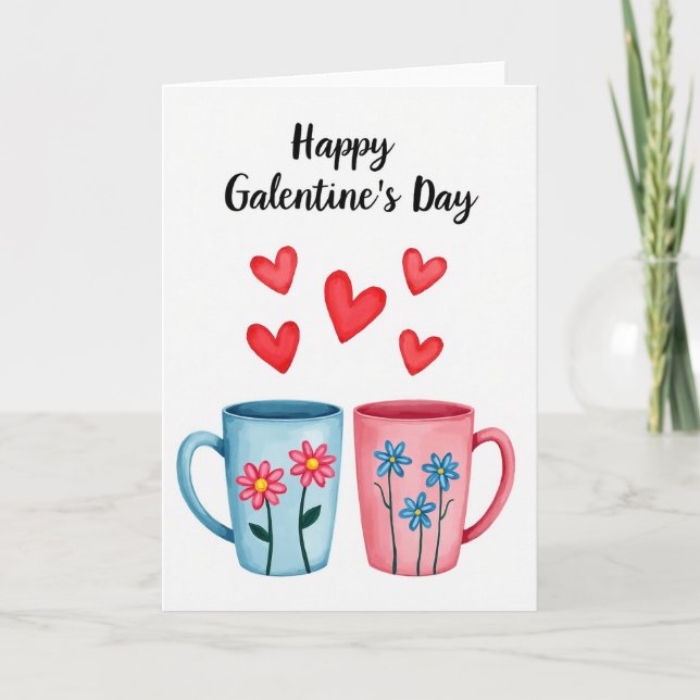 Happy Galentine Day Friends Card (Front)