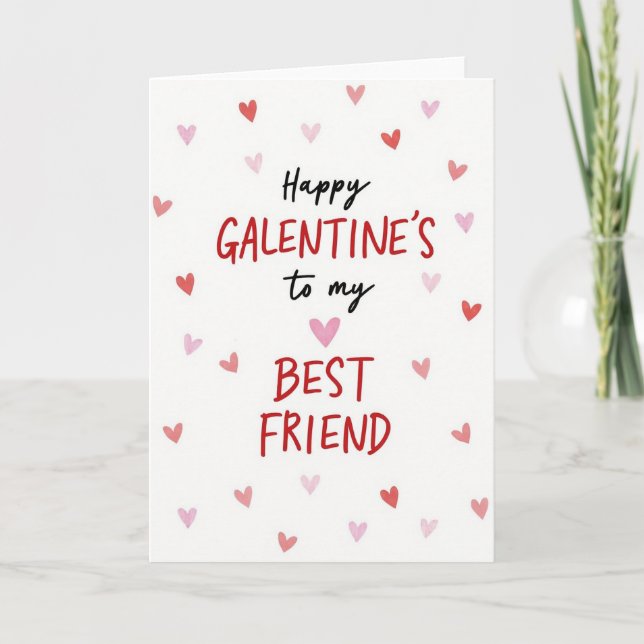 Happy Galentines Best Friend Card (Front)