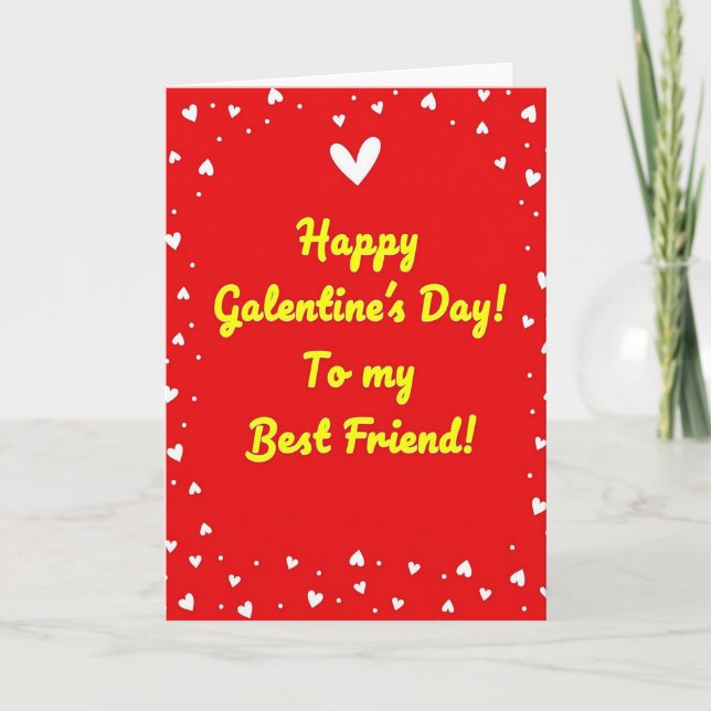 Happy Galentines Day Best Friend Card (Front)