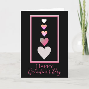 Happy Galentine's Day Best Friend Cute Hearts Holiday Card
