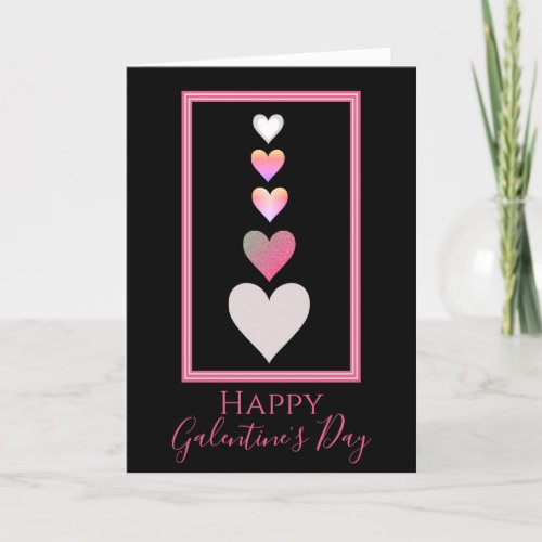 Happy Galentines Day Best Friend Cute Hearts Holiday Card
