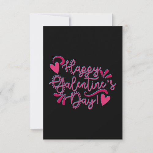 Happy Galentines Day  Black and Pink