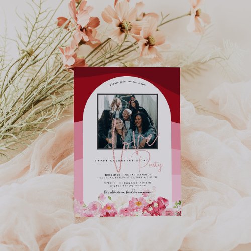 Happy Galentines Day Brunch  Photo Invitation