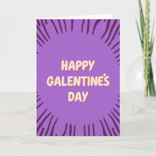 Happy Galentines Day Burst Card
