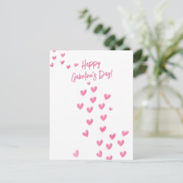 Happy Galentine's Day Cute Pink Hearts 