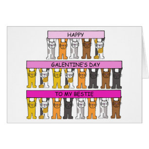 Happy Galentine's Day for Bestie Cards