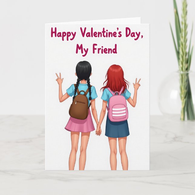 Happy Galentines Day Friend Card (Front)