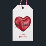 Happy Galentines Day Gift Tags<br><div class="desc">Celebrate all your best friends with a Galentine's brunch. This Gift tag design features a red heart with a message that says "Happy Galentine's Day."</div>