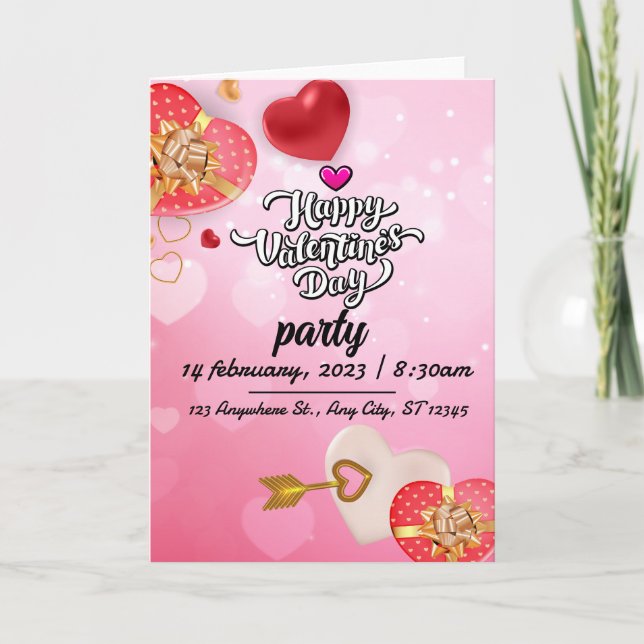 Happy Galentine's day girlfriends Valentine's day Holiday Card (Front)