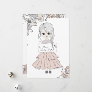 Happy Galentine's Day. Holiday Card