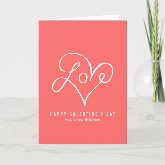 Happy Galentine's Day Holiday Card (Front)