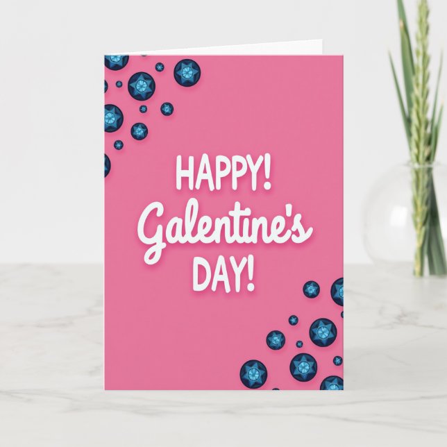 Happy Galentines Day Jewel Card (Front)