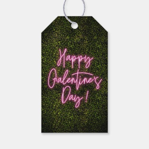 Happy Galentines Day Neon Sign Valentines Day Gift Tags