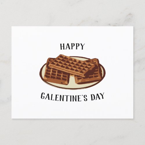 Happy Galentines Day Parks  Rec Holiday Postcard