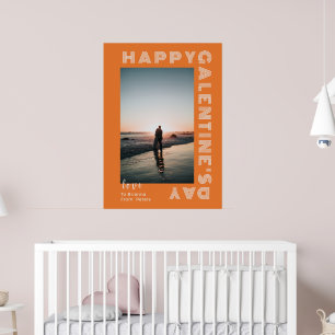  Happy Galentine's Day Photo Collage Couple Folded Poster