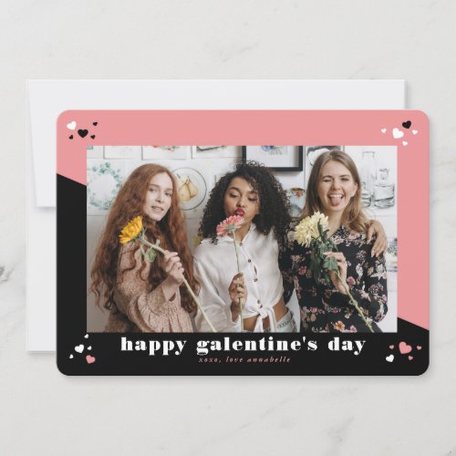 Happy Galentines Day Photo Holiday Card