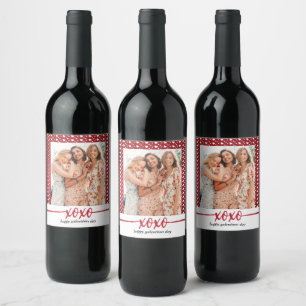 Happy Galentine's Day Photo  Wine Label