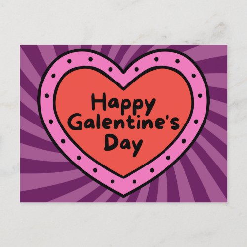 Happy Galentines Day Platonic Valentine Postcard