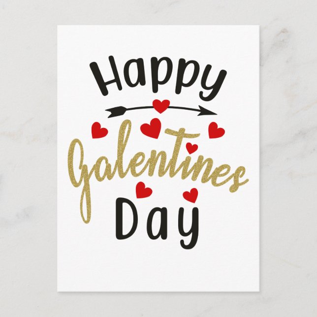Happy Galentines Day Valentines Love Friendships Postcard (Front)