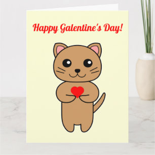 Happy Galentine's Day! - Yellow Background Card