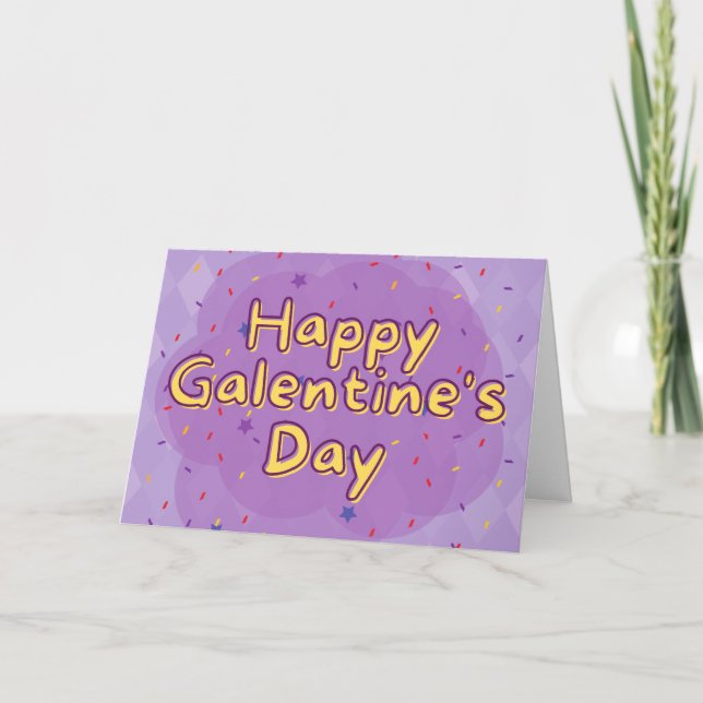 Happy Galentine's Platonic Valentine Card (Front)