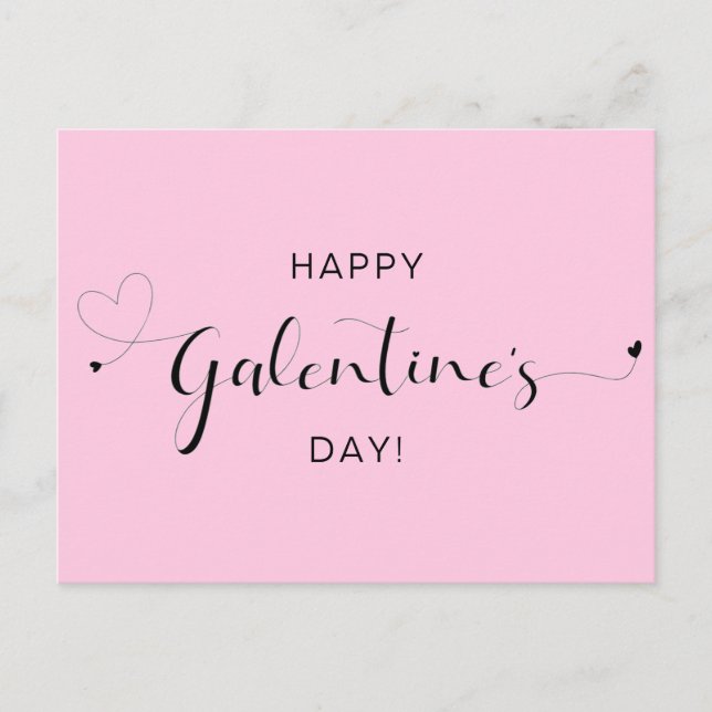 Happy galentine's Valentine's Day Friendship Holiday Postcard (Front)