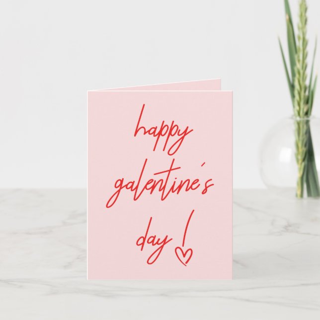 Happy Galentine's Valentine's Holiday Card (Front)