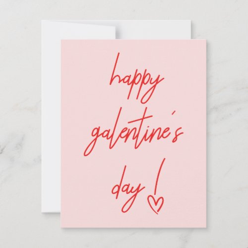 Happy Galentines Valentines Holiday Card